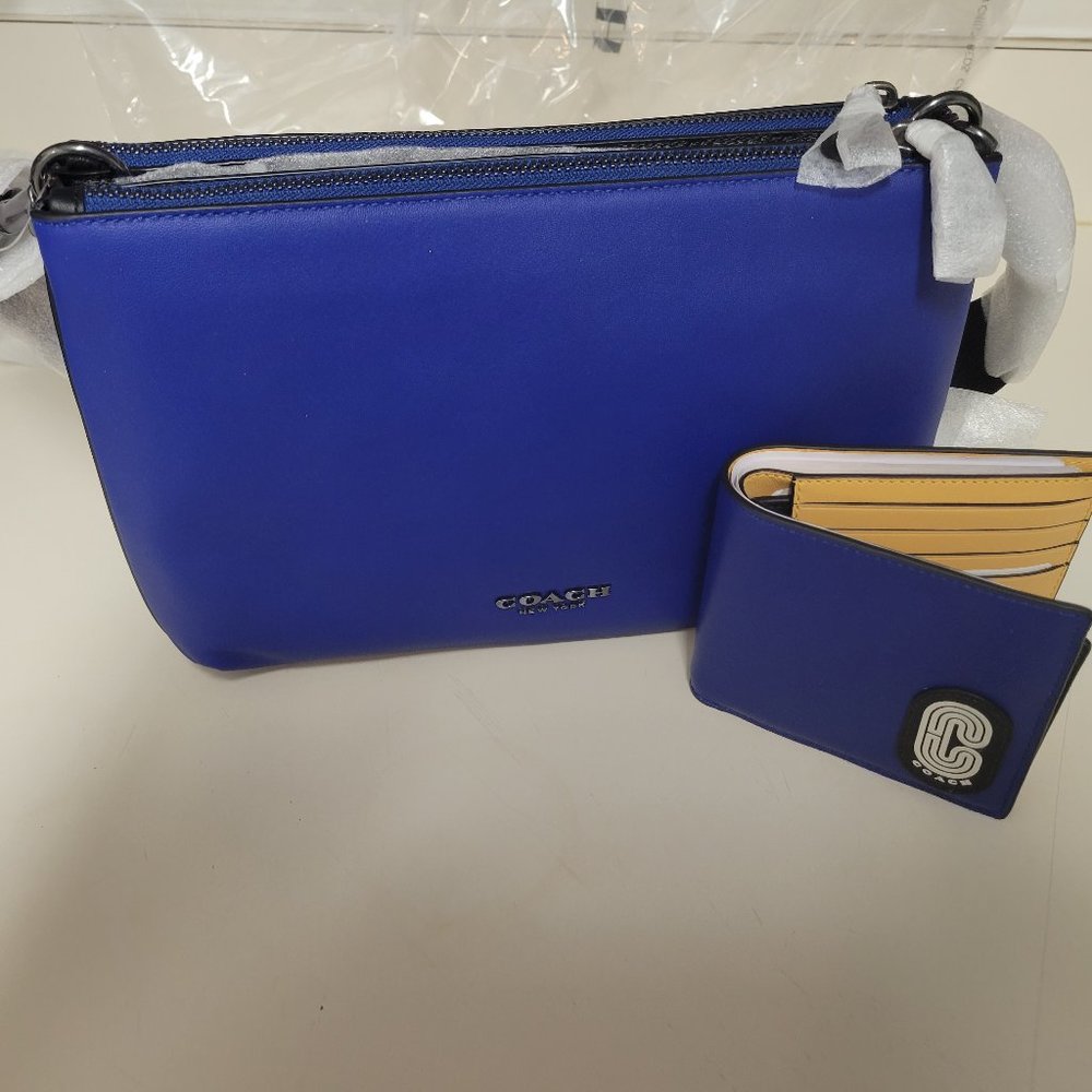 Mens Coach Crossbody and Matching Wallet